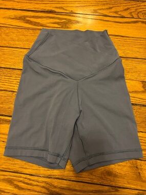 aerie High-Waist Bike Shorts in Slate
